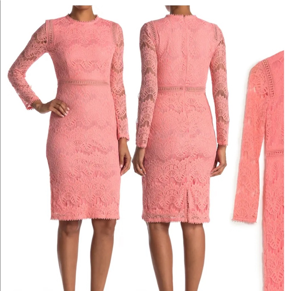 Lace midi dress